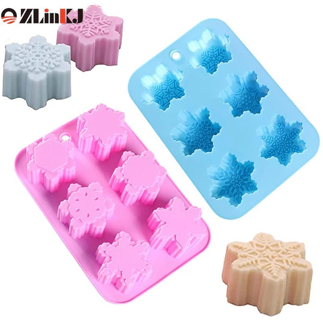 Christmas Snowflake Silicone Mold DIY Candle Soap Mold