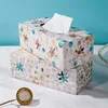 Nordic Colorful Shell Tissue Box Handmade Mother-of-pearl Pumping Paper Box Home Living Room Coffee Table Storage Supplies 5