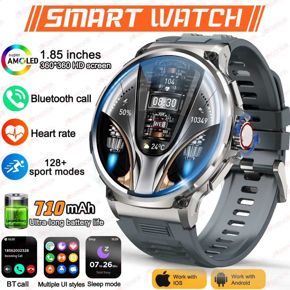 Smart Watch For Huawei Xiaomi 1.85-Inch HD AMOLED Screen 710 Mah Battery Sport Bluetooth Call