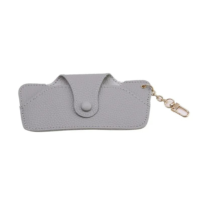 Tragbare Retro handgefertigte Brillentasche aus PU-Leder mit Umhängeband zum Aufhängen von Sonnenbrillen, einfache Brillenaufbewahrungsbox, Sonnenbrillenetui – Detail 14