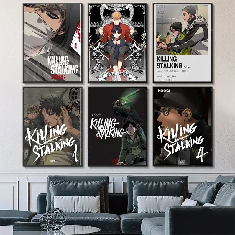 

K-Killing S-Stalking Movie Sticky Posters Fancy Wall Sticker For Living Room Bar Decoration Decor Art Wall Stickers