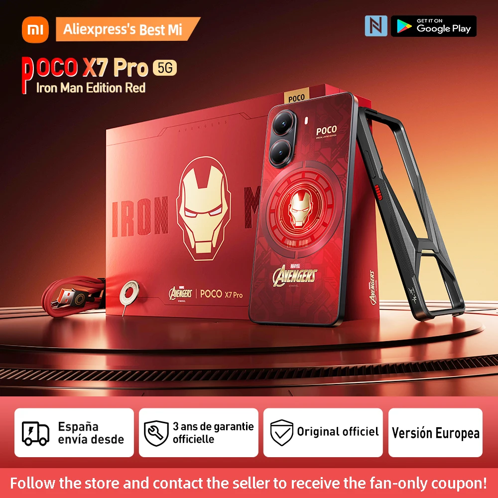 POCO X7 Pro 5G Iron Man Edition Red European Version 12+
