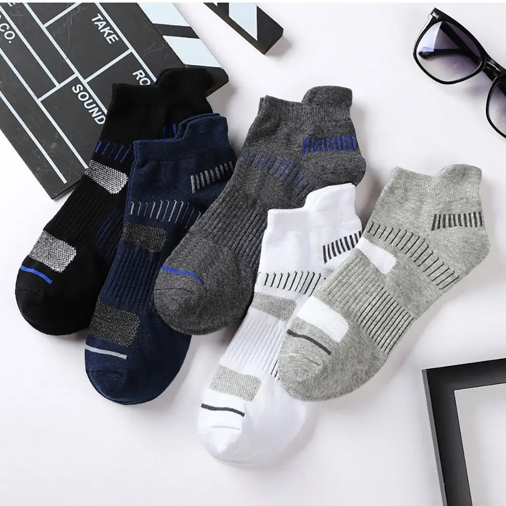 3 Pairs Sports Socks Breathable Athletic Cushioned Support Ankle Socks High Quality Fitness Sport Basketball Running Socks