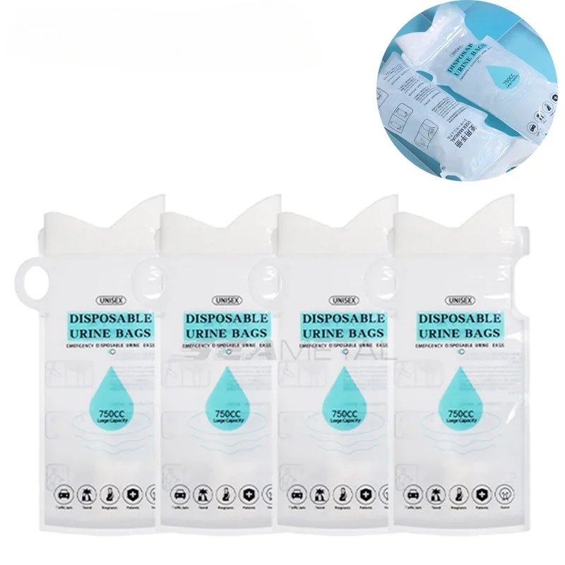 4pcs Outdoor Travel Emergency Portable Car Urinal Vomit Bags Mini Mobile Toilets Unisex Disposable Toilet Bag