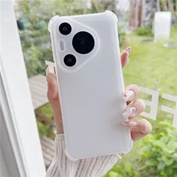 Candy Color Shockproof Transparent Matte Silicone Soft Case Cover for Redmi A4 (White)