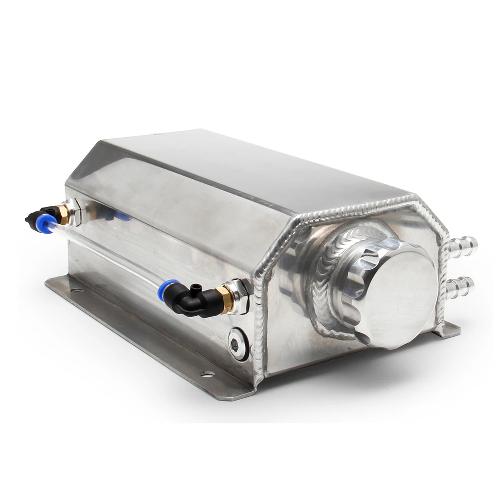 Aluminum Coolant and Oil Reservoir Tank with Drain Plug