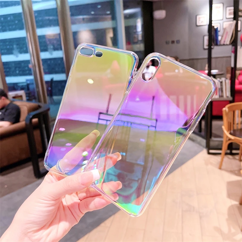 Luxury Laser Colorful Hard Plastic Phone Back Cover
