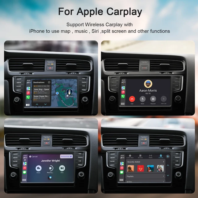 Wireless CarPlay Adapter for lPhone Wireless Auto Car Adapter,Apple Wireless Carplay Dongle,Plug Play 5GHz WiFi Online Update 6