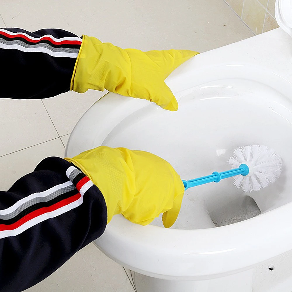 Household Dishwashing Gloves Long Sleeve Thickened Waterproof Non Slip Kitchen Wash Dishes Housekeeping dishwashing gloves cleaning gloves