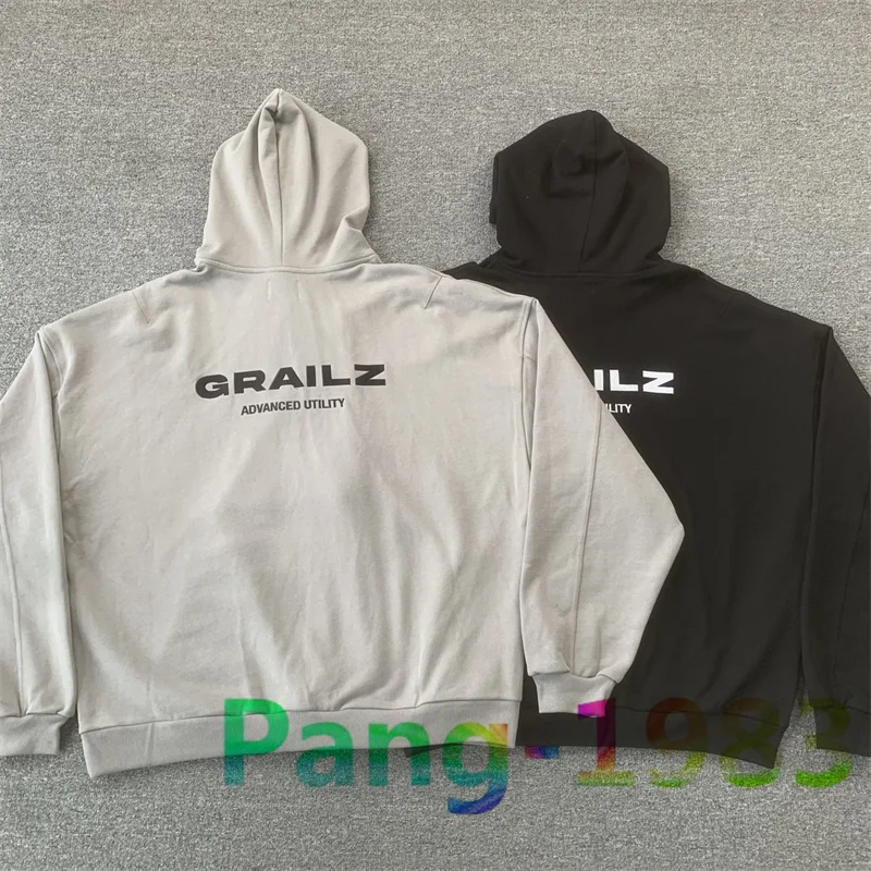 

GRAILZ Slogan Letter Logo Embroidered Hoodie Men Women 1:1 High Quality Heavy Fabric Hooded Sweatshirts Pullover