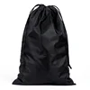10pcs/lot Customized logo black nylon waterproof underwear socks umbrellas storage bag double drawstring travel pocket 2