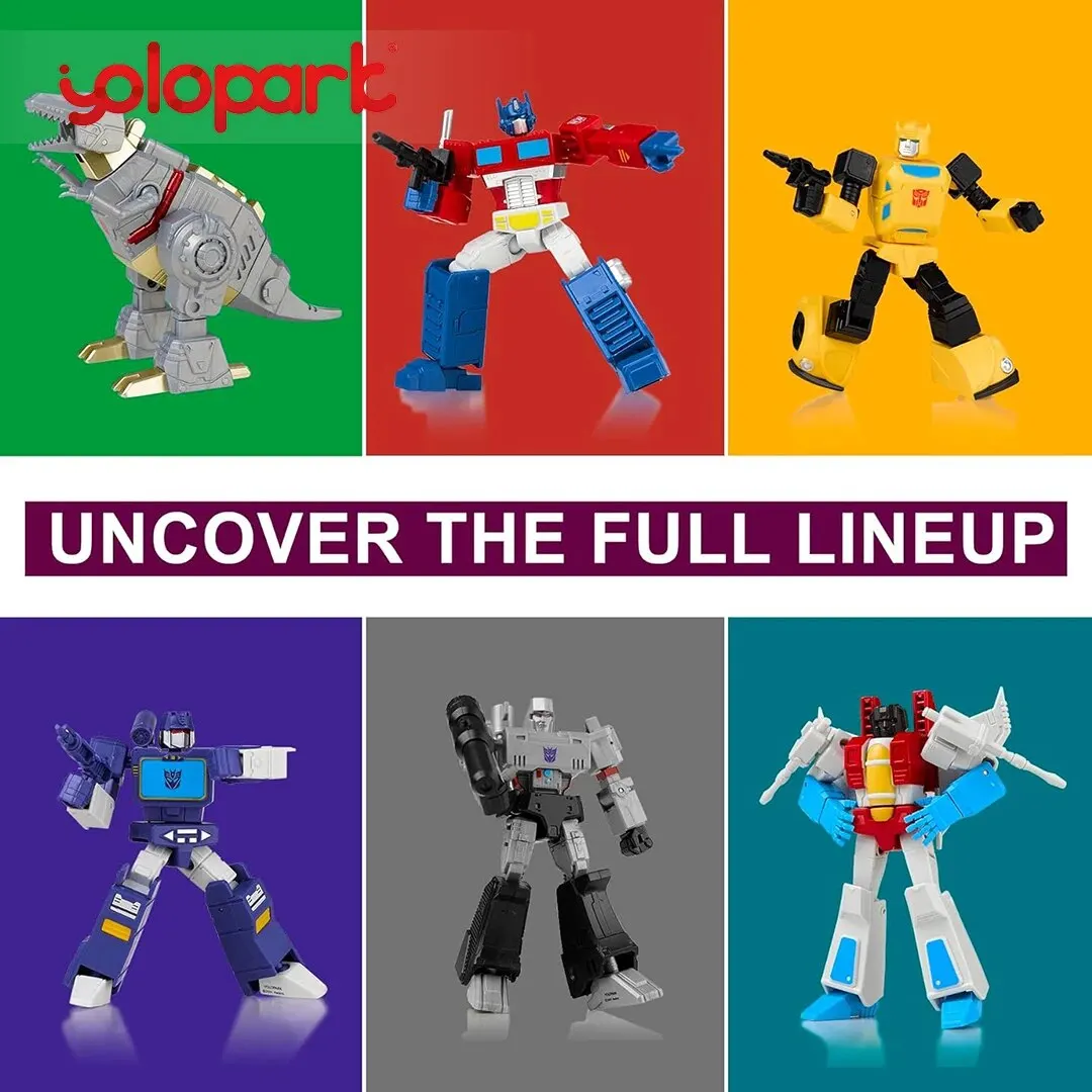 Yolopark 6-Pack G1 Action Figures Con Licenza Da Y Amk Mini Series Transformers Toy Optimus Prime Megatron Bumblebee Soundwave