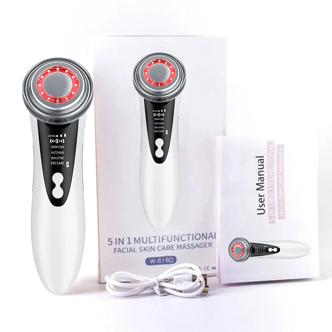 Clean Face Skin Rejuvenation Lifting Tighten Multifunctional Facial Skin Care Beauty Massager Electric Facial Massage Device