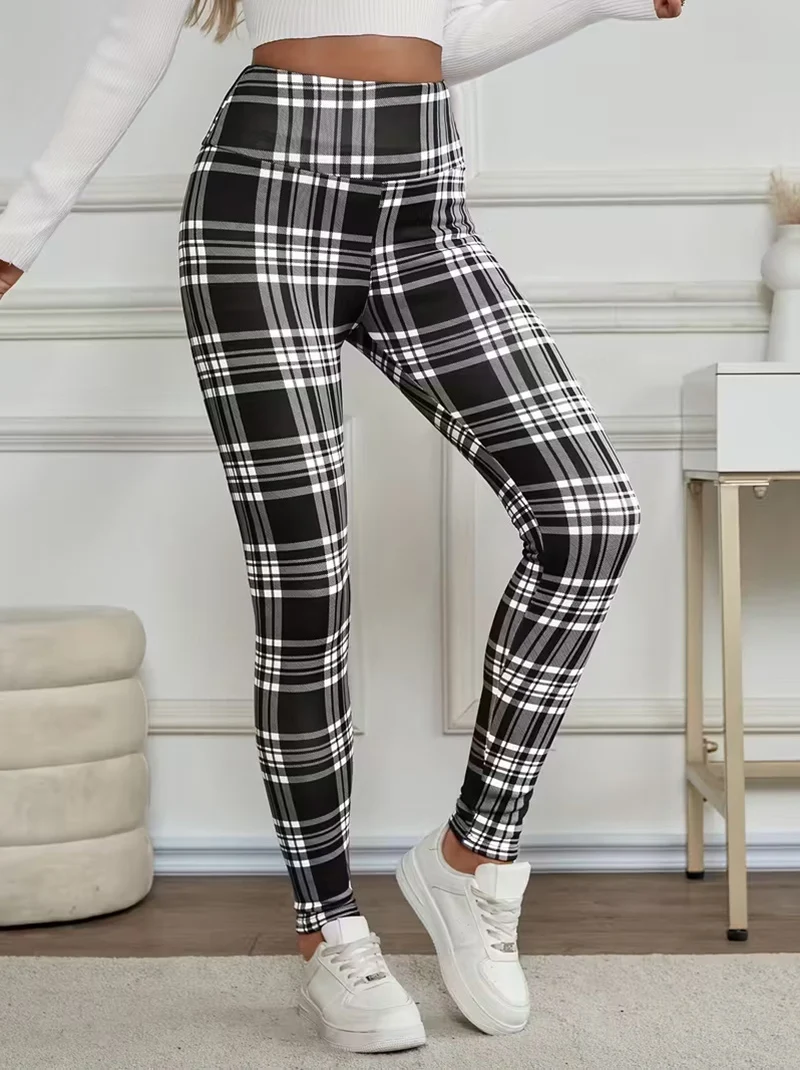 Leggings worn in casual outfit