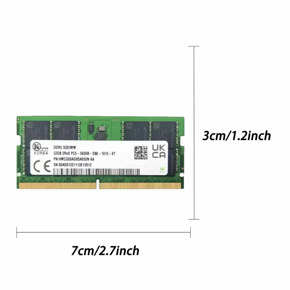 Samsung DDR5 RAM 4800MHz 5600MHz 8GB 16GB 32GB SODIMM 262