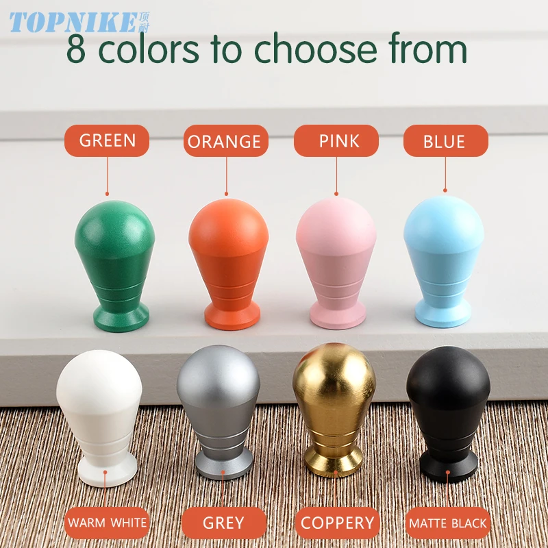 Small Knob Wardrobe Door Drawer Single-hole Children&rsquo;s Handle Cabinet Orange Green Pink Red Blue White Gray Pulls furniture handles,kitchen door handles