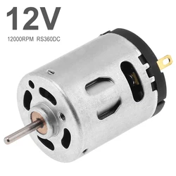High - Speed Carbon Brush Micro Motor 12V DC 12,000 RPM for DIY Projects and Small Appliances