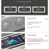 MANBAS Современный научный тканевый секционный диван с шезлонгом, динамиками Bluetooth и USB-портами для зарядки для гостиной — изображение 4