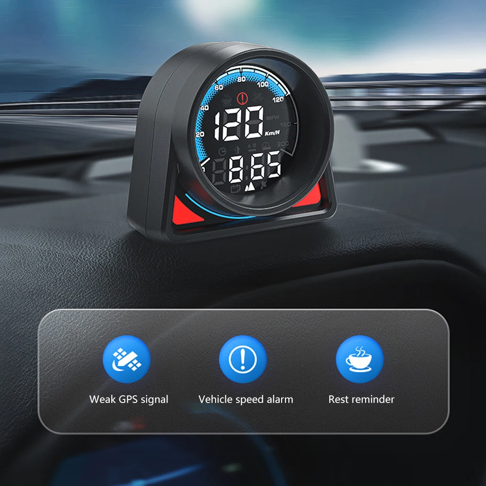 Compteur de vitesse et de pente P21 HUD, outil de Diagnostic de voiture  multifonctionnel, compteur de vitesse, pour conduite en toute sécurité,  alarme de survitesse - AliExpress