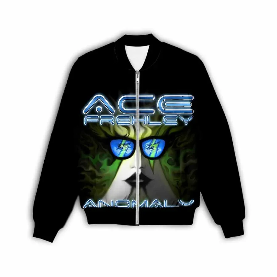 New Fashion Women/Men's 3D Print  Ace Frehley   Zipper Bomber Jackets Men Overcoat Mens Coat Zip Up Jackets    C1 3