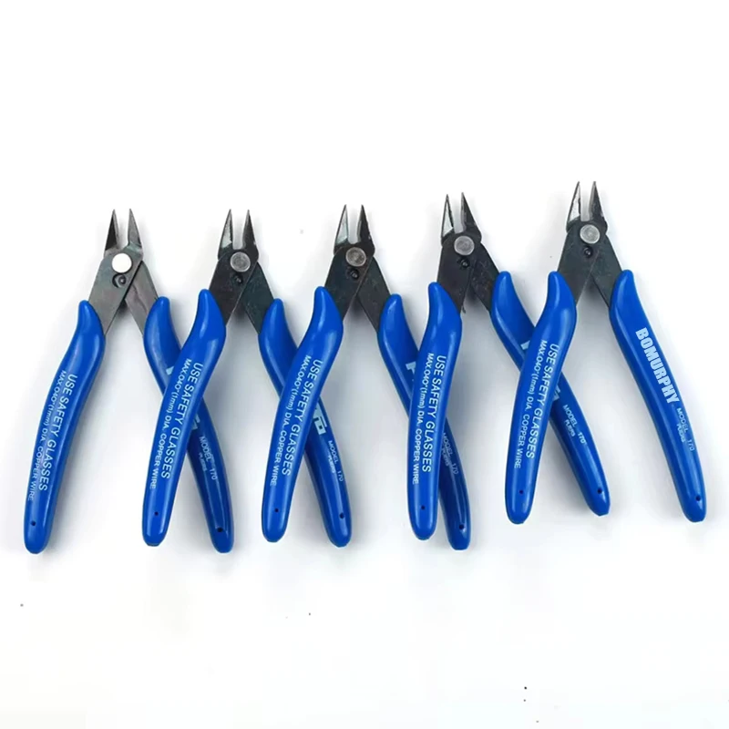 Pinces diagonales électroniques 170mm 1/3/5pcs acier carbone coupe-fil imprimante 3D