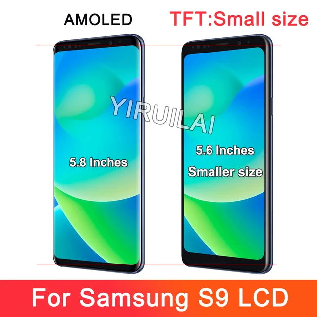 TFT ل S9 LCD مع الإطار لسامسونج S9 عرض LCD تعمل باللمس لسامسونج غالاكسي G960 G960F LCD استبدال محول الأرقام