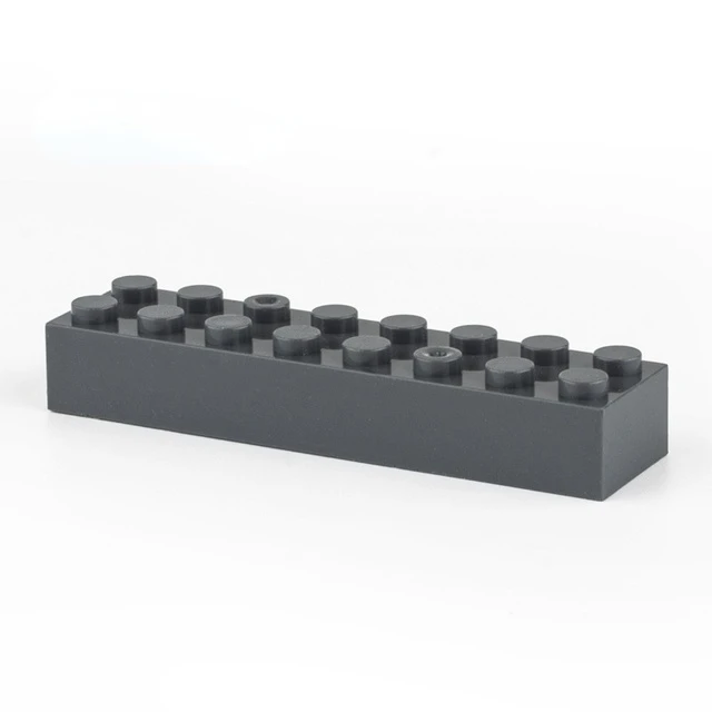 Building block 1X1 1X6 2X6 2X8 hole dark grey brick basic accessories education creativity compatible brand building block toy 6