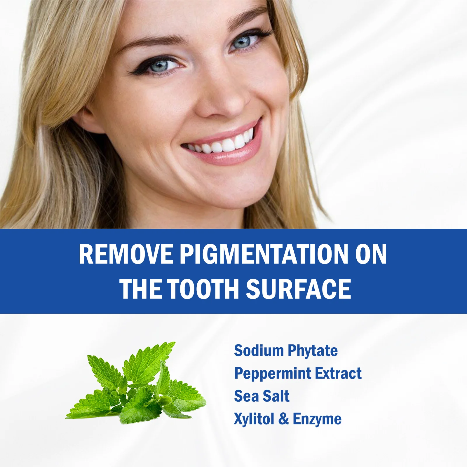 Natural Enzyme Teeth Whitening Toothpaste To Improve Pigmentation,Whiten And Strengthen Teeth.Great Dental Care Toothpaste