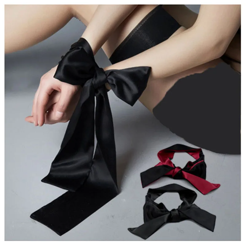 1.2M Erotic Eye Mask Self Bondage Restraint Ribbon BDSM Masks Eyes Patch Blindfold Masque Sex Toys For Couples_voghion.com