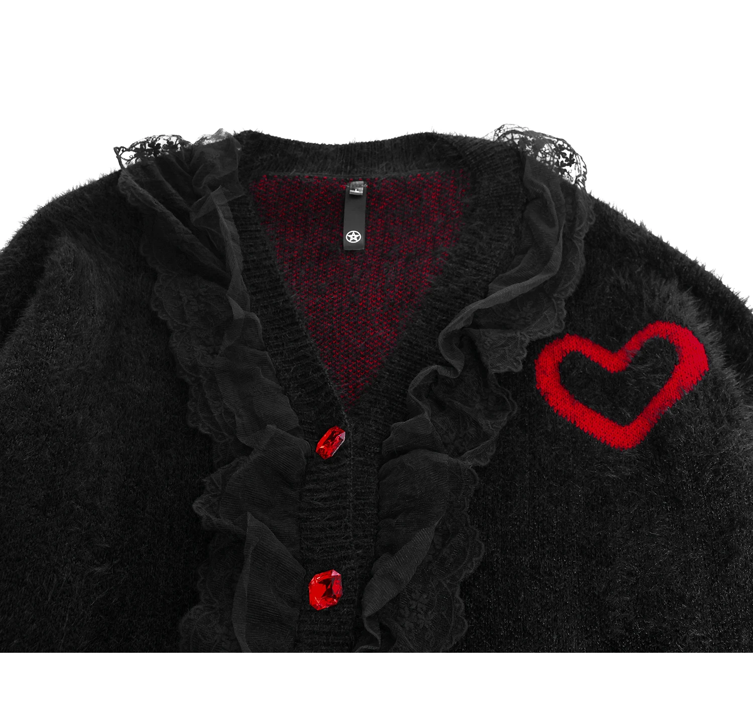 トップス 00s L.G.B. back cross mini cardigan y2k L.G.B./BACK CROSS CARDI-1/M – CIRCUS by MANIAC