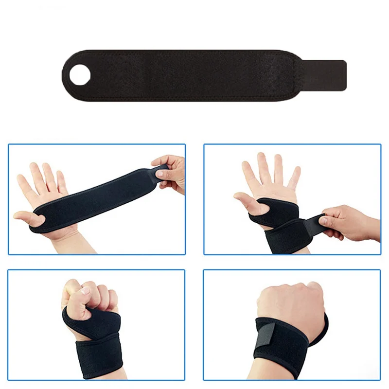 Wrist Band Support Adjustable Wrist Bandage Brace Sports Compression Wraps Gym Training Lifting Gym Orthopedic Wristbands