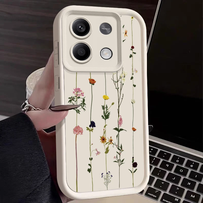 Floral Pattern Soft Silicone Phone Case