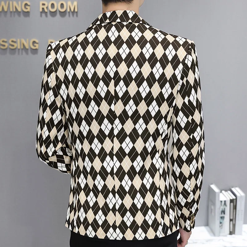 Autumn Casual Suit Coat Fashion Men Business Slim Fit Dress Suit Formal Social Party Tuxedo Blazers Homme men suits jackets