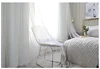 White Korean Princess Style Double-layer Curtain White Sheer Curtain Plus  White Cloth Curtain for Living Room Bedroom 3