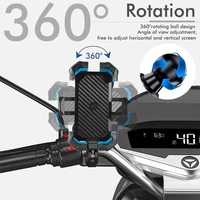 ABS Bike Phone Holder for Motorcycle,360° Shockproof Handlebar Mount Universal for iPhone 15 Pro/Samsung S24 4-7" Phone 2025 New - Image 5