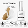 BORN PRETTY 10ml Super Top Coat No Wipe for Gel Nail Polish Varnis Semi Permanent Matte Top Nail Thick Rubber Base Manicure Tool 5