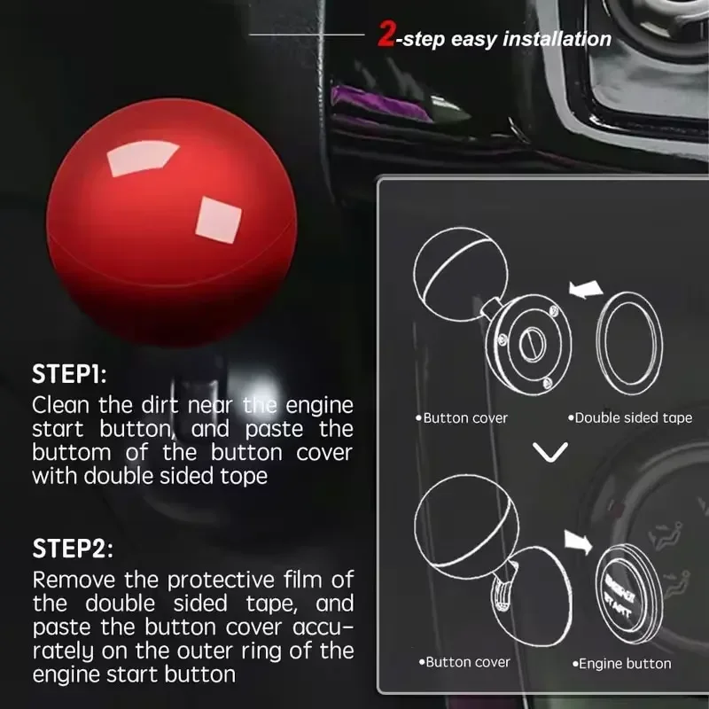 Enhanced Automotive One-Touch Ignition Button Cover