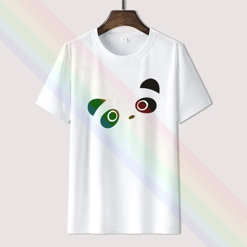 

Funny Panda Eyes Hot Sale Printed Men Women Summer 100% Cotton Black Tees Male Newest Top Popular Normal Tee Shirts Unisex