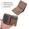 Thin Sanded Leather Multi-Card Driver's License Card Holder Simple Casual New Business Multi-Function Bifold Men's Short Wallet 3