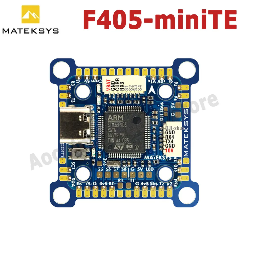 

MATEK F405-MiniTE OSD Baro Blackbox F405 STM32F405RGT6 Flight Controller ArduPilot INAV BetaFlight for Airplane RC FPV Drone