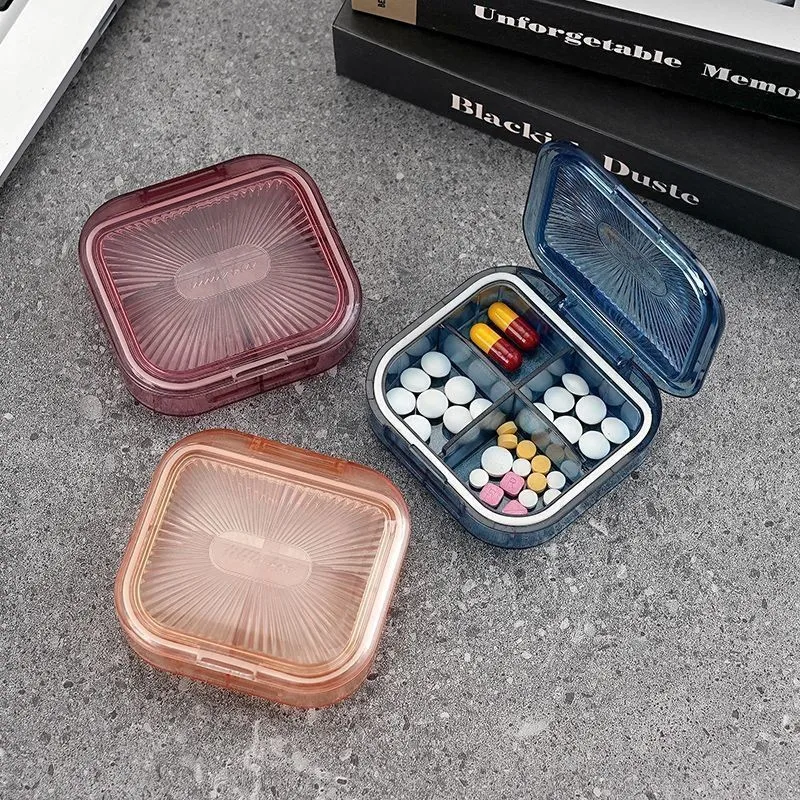 Portable Large Medicine Box for One Week, Morning, Noon, and Night, Moisture-Proof, Sealed, Exquisite Packaging for Medicines an