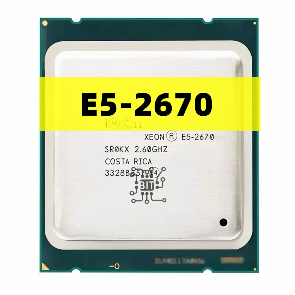 Processador Xeon E52670 Cpu 20mb 8-core 2.60 Ghz 8.00 gt s Lga 2011 Cpu Srokx e5 2670