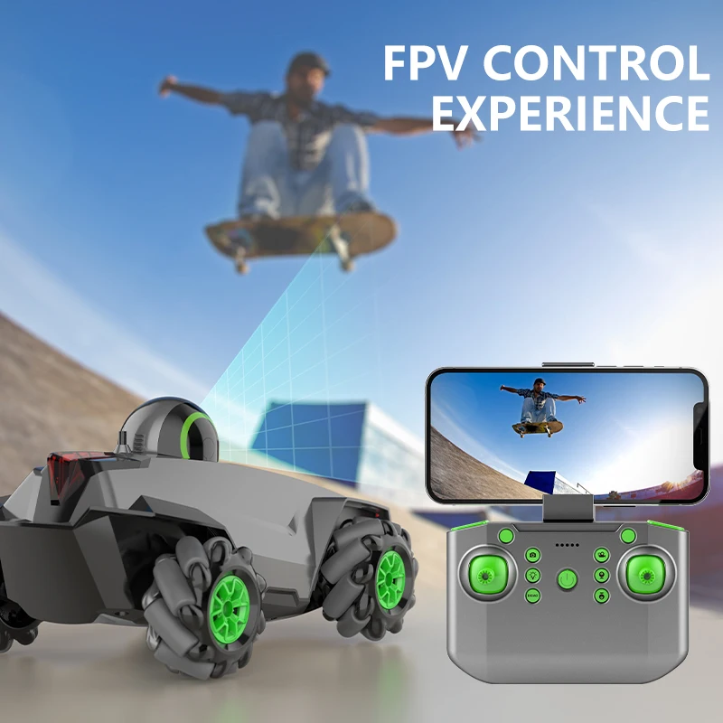 어린이용 오프로드 RC 드리프트 스턴트 카, WIFI FPV 카메라, 2.4G 리모컨 자동차, 360 도 회전, 남아용 장난감 선물