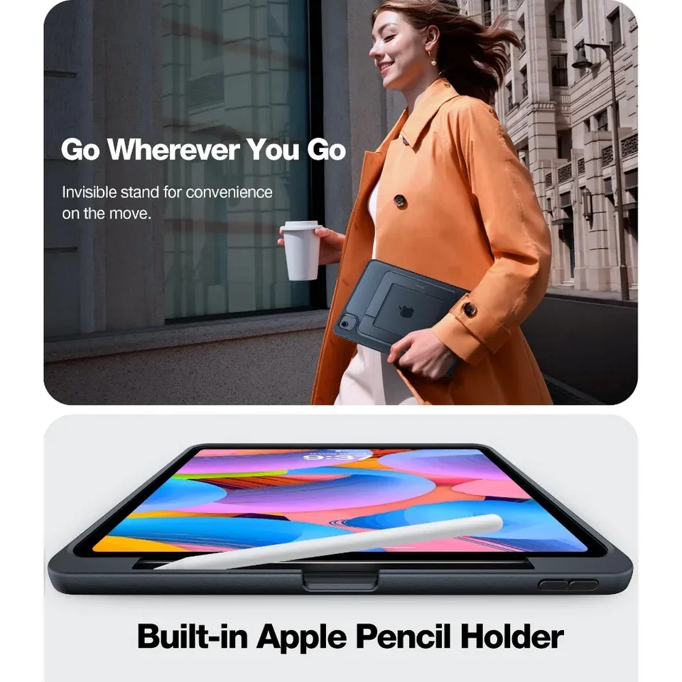 TORRAS 調節可能なスタンドケース ペンホルダー付き iPad カバー TORRAS 調節可能なスタンドケース ペンホルダー付き iPad カバー