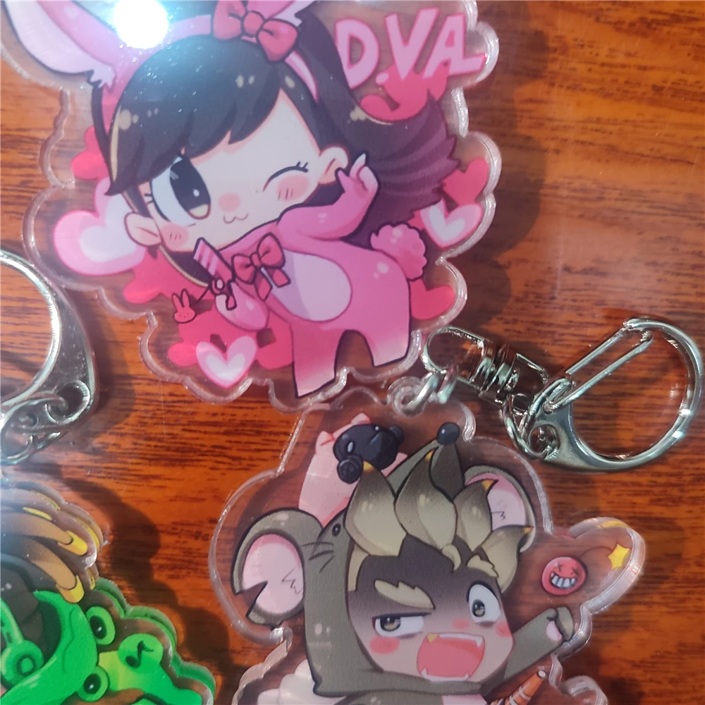 게임 OW 사신 가브리엘 레예스 루시오 D.Va JunkRat JAMISON FAWKES 코스프레 아크릴 키체인 액세서리 -  AliExpress