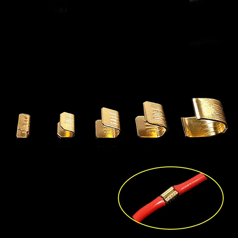 絶縁されていない銅リング端末100個のU字型チェーン絶縁車および