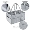 Tote Bag For Mommy Baby Diaper Storage Organizer Baby Stroller Tote Basket Felt Fabric Bag Multifunctional Felt Diaper Bags 5
