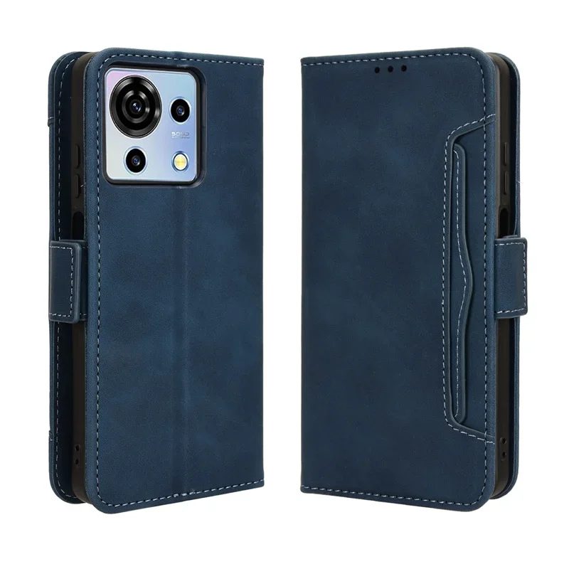 Per Zte Blade V50 Vita 4G Custodia Cover Premium Leather Flip Multi-Card Slot Cover Per Zte Blade V50 Vita 4G Custodia Per Telefono