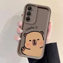 Capybara-Themed Protective Phone Case for Galaxy A12 4G 5G (VVANP01)