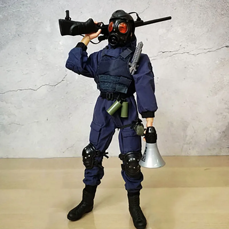 

1/6 Scale Male Soldier Sniper Assassin Action Figures Model with Mast Gun Model for 12in Collections Accessory Scene Doll Toys